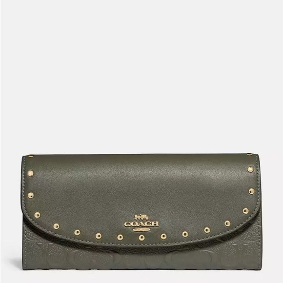 Coach Handbags - Coach Slim Envelope Wallet With Rivets